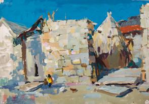 水粉、西畫與名人字畫 藝術傳承與通訊設備的時代交響